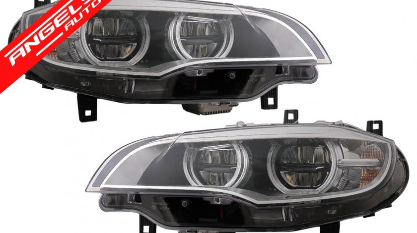 Faruri Angel Eyes 3D Dual Rims LED DRL BMW X6 E71 (2008-up)