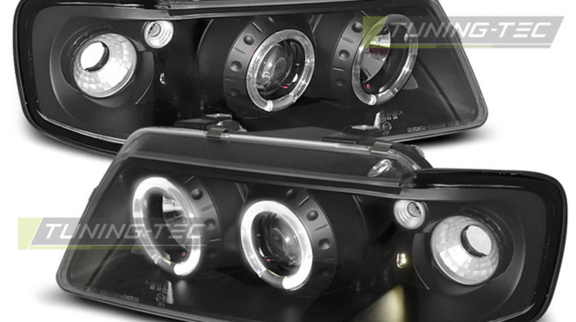 Faruri ANGEL EYES BLACK compatibila AUDI A3 8L 08.96-08.00