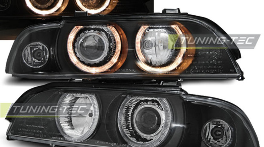 Faruri ANGEL EYES BLACK compatibila BMW E39 09.95-06.03