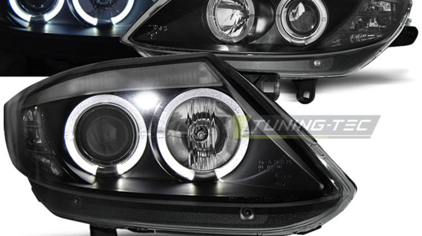 Faruri ANGEL EYES BLACK compatibila BMW Z4 E85 E86 02-08