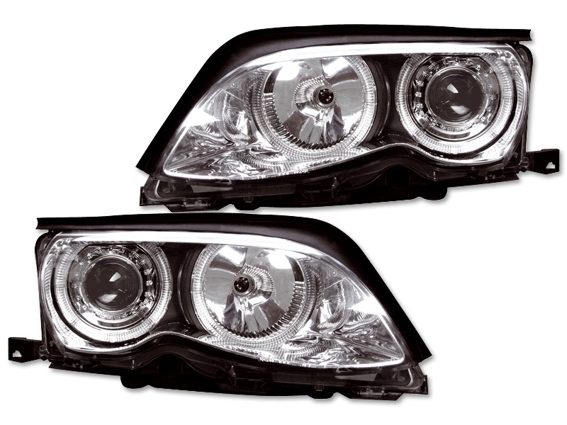 FARURI ANGEL EYES BMW E46 FUNDAL BLACK -COD FKFS035