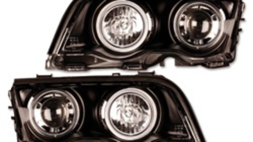 FARURI ANGEL EYES BMW E46 FUNDAL BLACK -COD FKFS8005