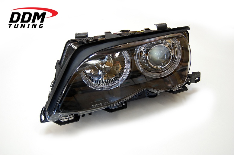 FARURI ANGEL EYES BMW E46 LIM.(01-03) FUNDAL NEGRU