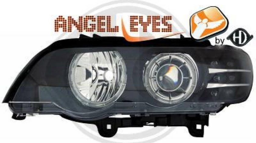 FARURI ANGEL EYES BMW E53 X5 FUNDAL NEGRU