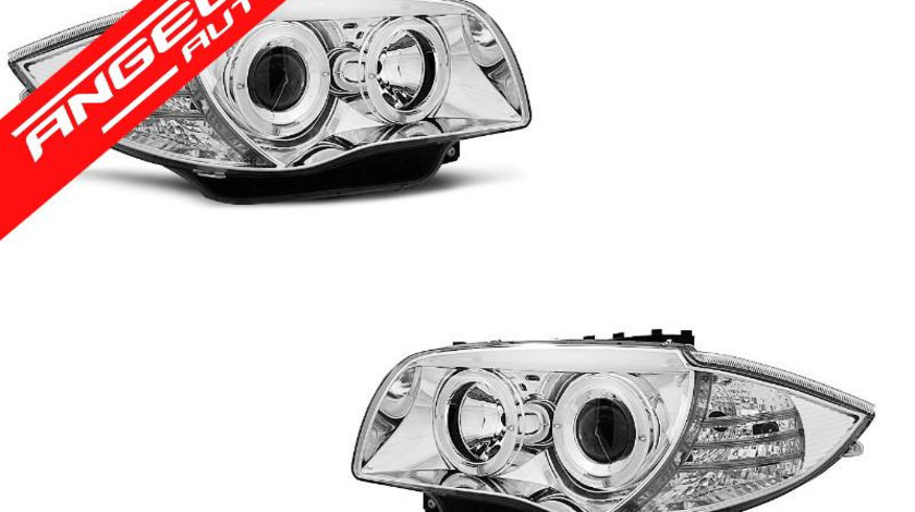 Faruri ANGEL EYES BMW Seria 1 E87/E81/82/88 04-11 CHROME