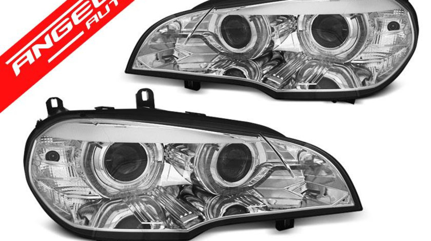 Faruri Angel Eyes BMW X5 E70 2007-2010 Xenon fara AFS