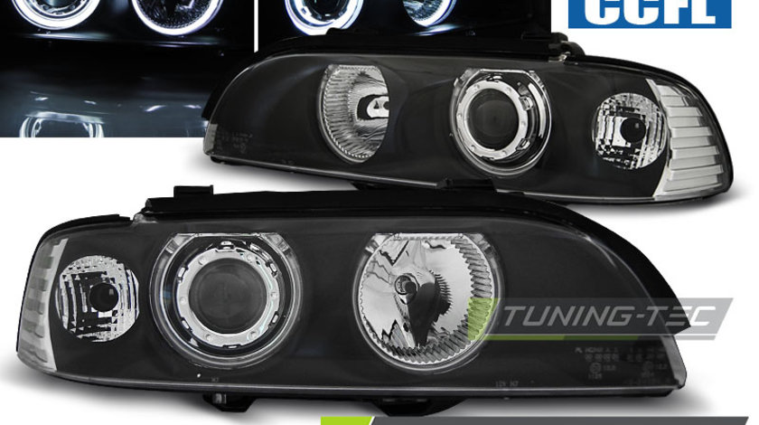 Faruri ANGEL EYES CCFL BLACK compatibila BMW E39 09.95-06.03