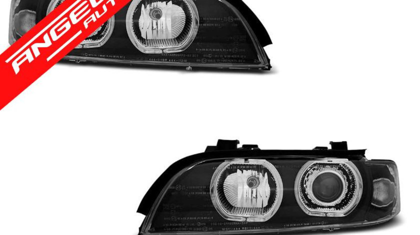 Faruri ANGEL EYES LED BMW Seria 5 E39 95-03 Negru