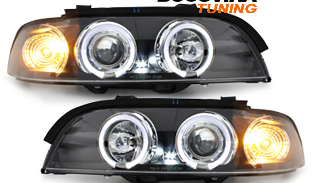 Faruri Angel Eyes LED compatibile cu BMW Seria 5 E39 (95-03) #203424