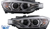 Faruri Angel Eyes LED DRL compatibil cu BMW 3 Seri...