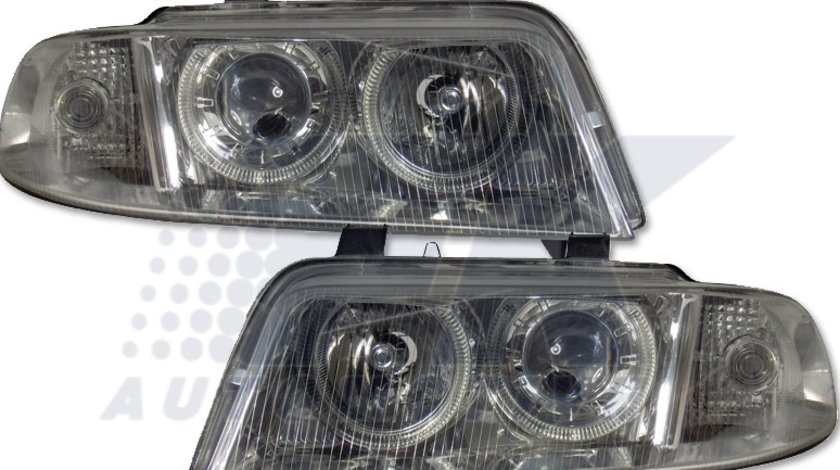 FARURI ANGEL EYES XENON AUDI A4 B5 FUNDAL CROM -COD FKFSAI055