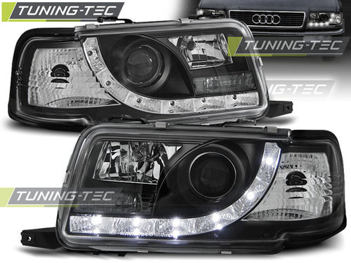 Faruri DAYLIGHT BLACK compatibila AUDI 80 B4 09.91-04.96