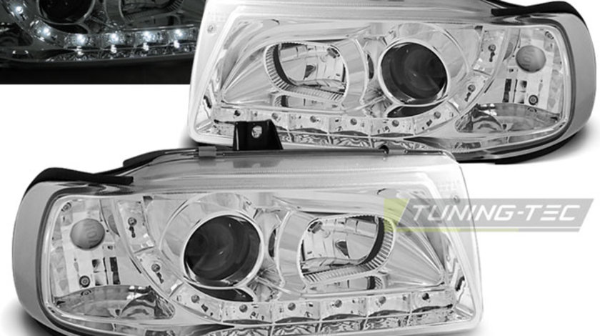 Faruri DAYLIGHT Crom look compatibila SEAT IBIZA/CORDOBA/POLO VARIANT, SEDAN 10.93-08.99