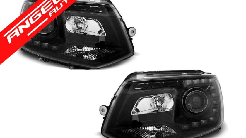 Faruri DRL LED VW T5 2010-2015 Black Design