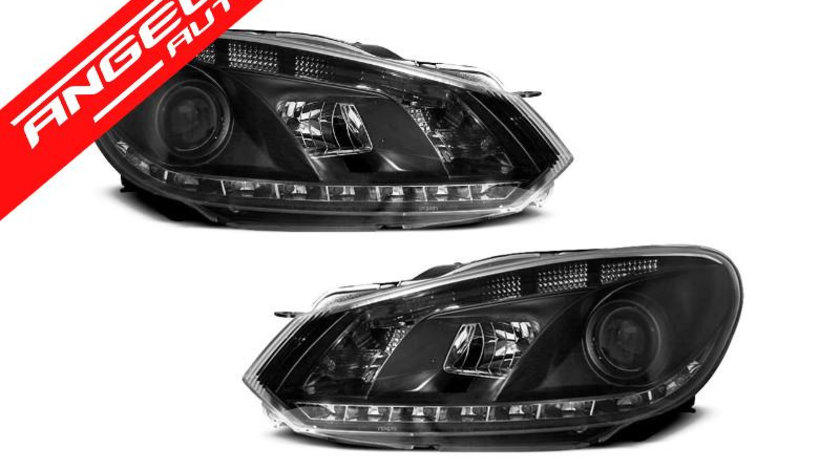 Faruri DRL VW GOLF 6 2008-2012 Black