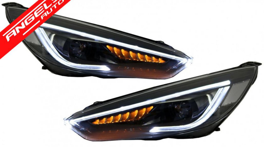 Faruri FORD Focus Mk3 RHD (2015-2017) LED Semnalizare Dinamica Design