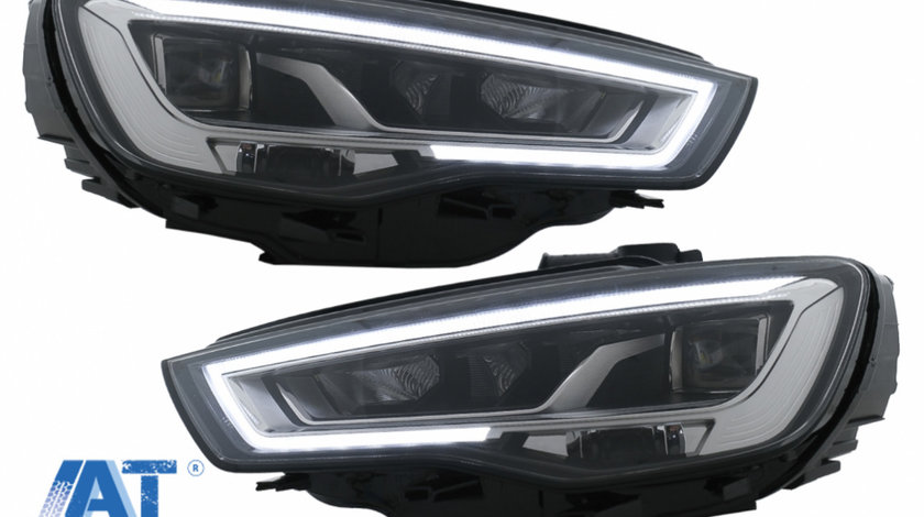 Faruri Full LED compatibil cu Audi A3 8V Pre-Facelift (2013-2016) Upgrade pentru Halogen cu Semnalizare Dinamica Secventiala LHD