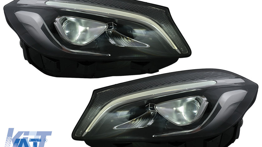 Faruri Full LED compatibil cu Mercedes A-Class W176 (2012-2018) doar pentru Halogen