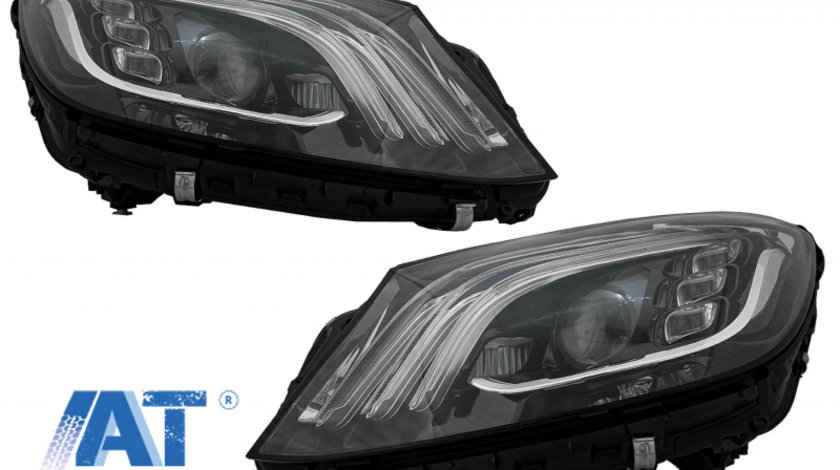 Faruri Full LED compatibil cu Mercedes S-Class W222 Maybach X222 (2013-2017) Facelift Design