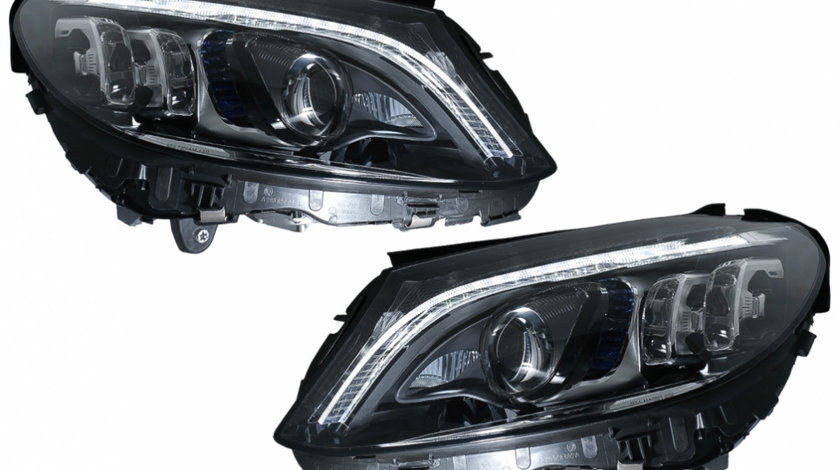 Faruri Full Multibeam LED compatibil cu Mercedes C-Class W205 S205 (2014-2018) LHD HLMBW205FX