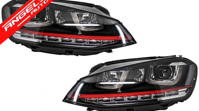 Faruri Golf 7 3D LED 12-17 R20 GTI Design Semnal Dinamic LED