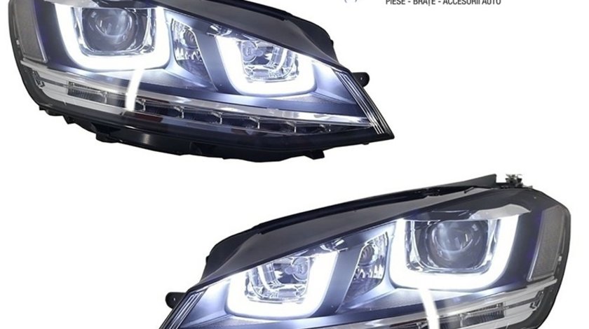 Faruri LED 3D VW Golf 7 (2012-2017) R-Line Design