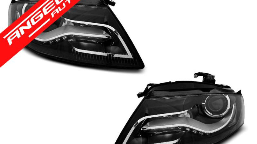 Faruri LED AUDI A4 B8 2008-2011 Negru DRL