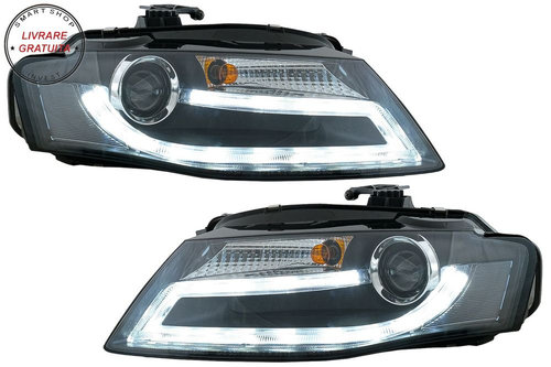 Faruri LED Audi A4 B8 8K (2008-2011) Facelift Light Bar Design Lumina De Zi LED DR- livrare gratuita