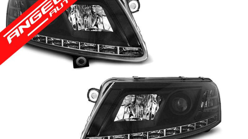 Faruri LED AUDI A6 C6 2004-2008 DRL Xenon Fara AFS NEGRU