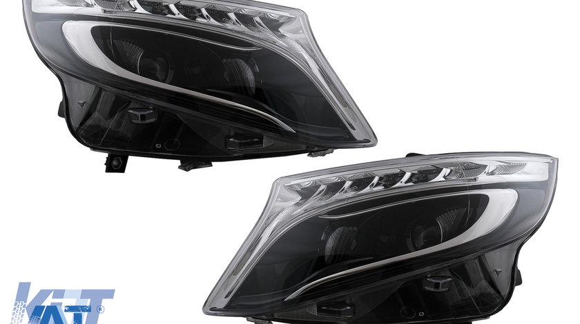 Faruri LED compatibil cu Mercedes V-Class W447 Vito (2014-2017) Negru