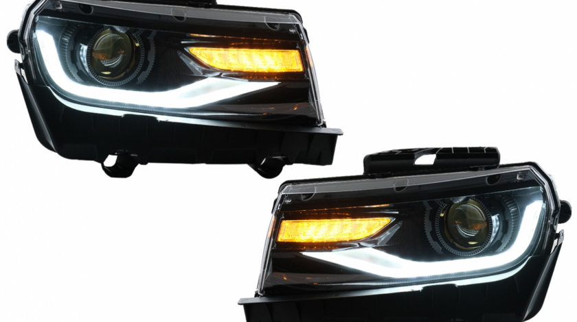 Faruri LED DRL compatibil cu Chevrolet Camaro (2014-2015) cu Semnal Dinamic Conversie la 2016+ HLCHECAMARO