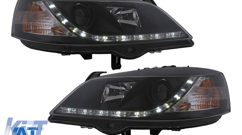 Faruri LED DRL compatibil cu Opel Astra G (09.1997-02.2004) Negru