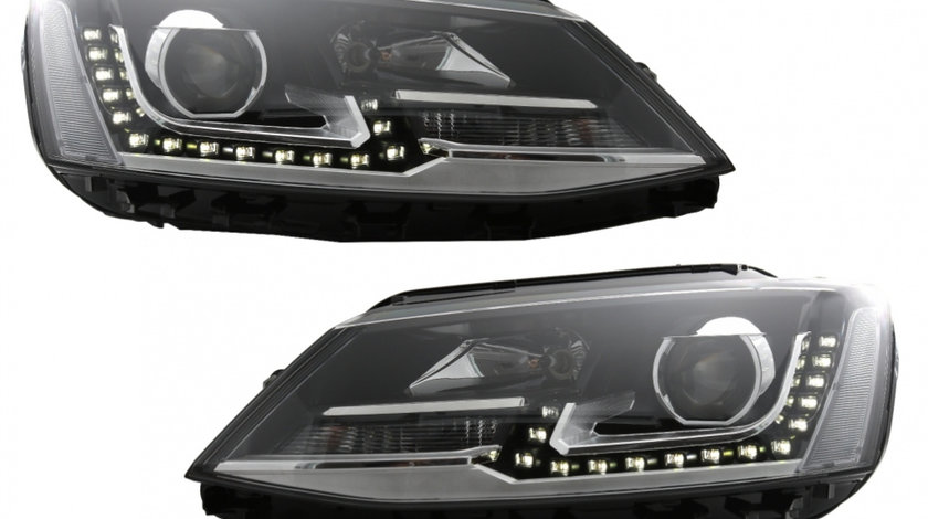 Faruri LED DRL compatibil cu VW Jetta Mk6 VI (2011-2017) GTI OE Design HLVWJ6OE