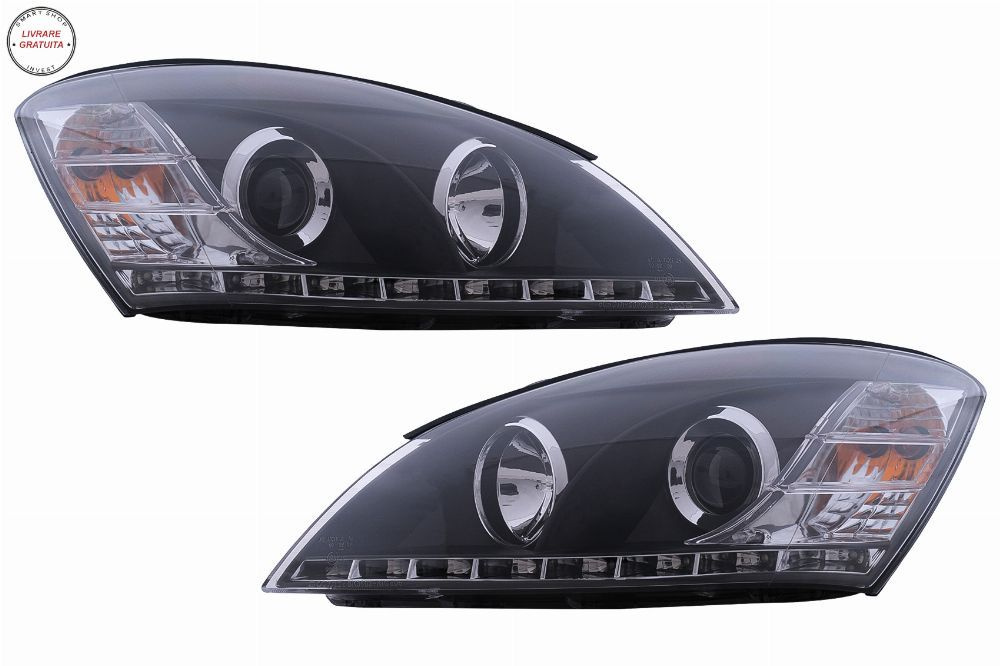 Faruri LED DRL KIA Ceed (09.2006-08.2009) Negre- livrare gratuita