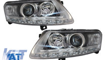 Faruri LED DRL Xenon compatibil cu Audi A6 C6 4F (...