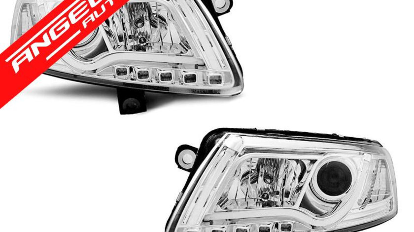 Faruri LED Tube Light AUDI A6 C6 2004-2008 Xenon Crom