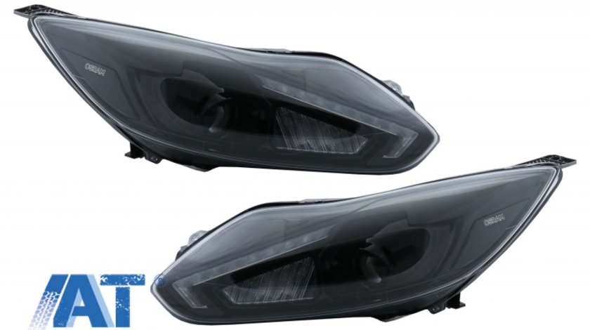 Faruri Osram LED DRL compatibil cu Ford Focus III (2011-11.2014) Negru Upgrade pentru Halogen