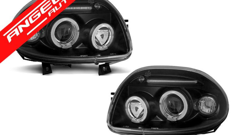 Faruri RENAULT CLIO II 09.98-05.01 ANGEL EYES Negru