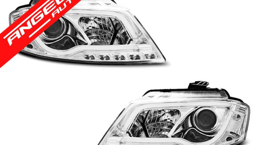 Faruri TUBE LIGHT AUDI A3 8P 2008-2012 Chrome