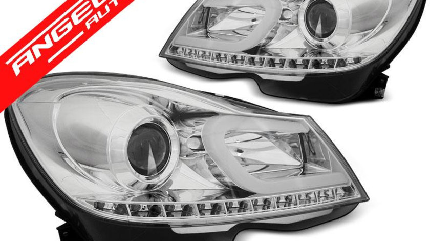 Faruri TUBE LIGHT MERCEDES W204 2011-2014 Chrome