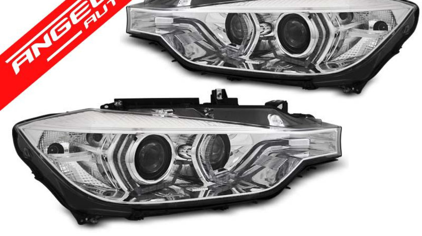 Faruri XENON Faruri ANGEL EYES LED DRL CHROME potrivite pentru BMW F30/F31 10.11 - 05.15