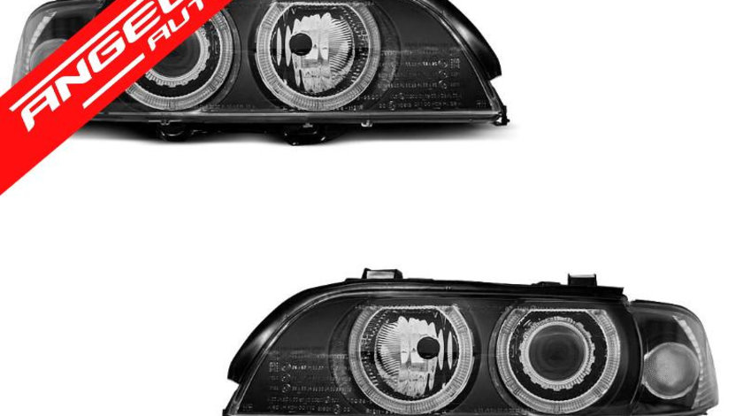 Faruri XENON Faruri ANGEL EYES Negru potrivite pentru BMW E39 09.95-06.03