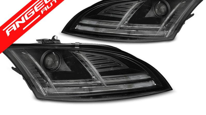 Faruri XENON Faruri LED DRL Negru SEQ potrivite pentru AUDI TT 10-14 8J with AFS