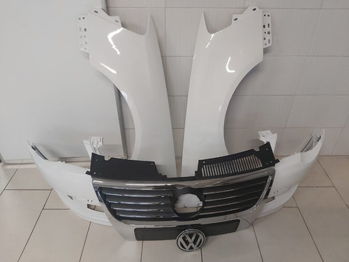 Fata Completa VW Passat B6 05-11 LB9A Alb Bara + Aripa Fata Dreapta si Stanga + Grila Radiator + Emb...