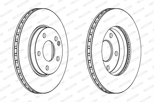 Fd Set Discuri Frana Livrabil Numai Set Ferodo Mercedes-Benz DDF1220