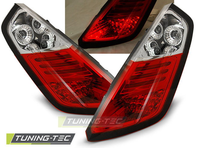 FIAT GRANDE PUNTO 09.05-09 ROSU ALB LED