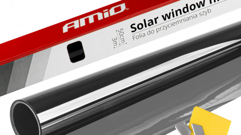 Film Solar Pentru Geam Negru 0,5x3m (60%) Amio 01650
