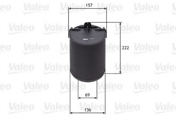 Filtru aer AUDI A3 (8P1) (2003 - 2012) VALEO 585742 piesa NOUA