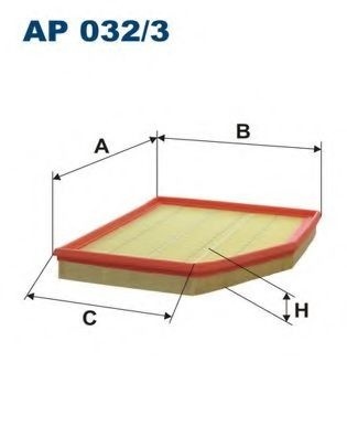 Filtru aer BMW Seria 6 (E63) (2004 - 2010) FILTRON AP032/3 piesa NOUA
