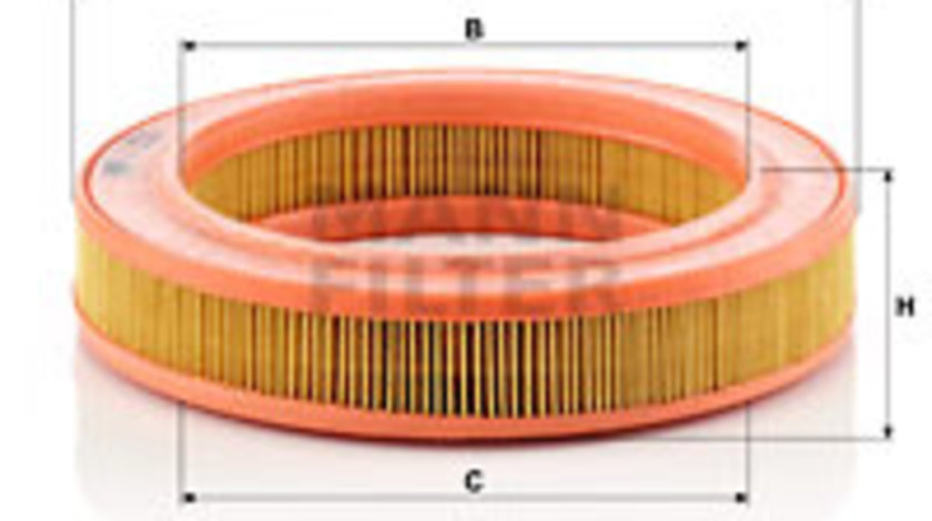 Filtru aer (C2536 MANN-FILTER) BEDFORD,OPEL,SEAT,VAUXHALL